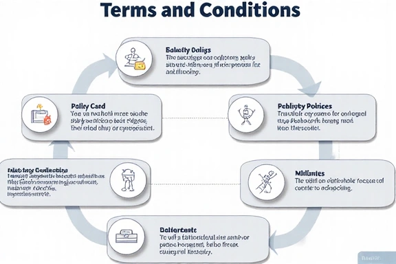 Diagram przedstawiający zasady i warunki